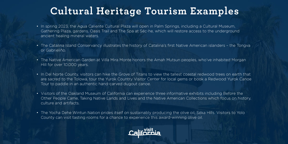 Visit Native California - Cultural Heritage Tourism Examples Cultural Heritage Tourism Examples